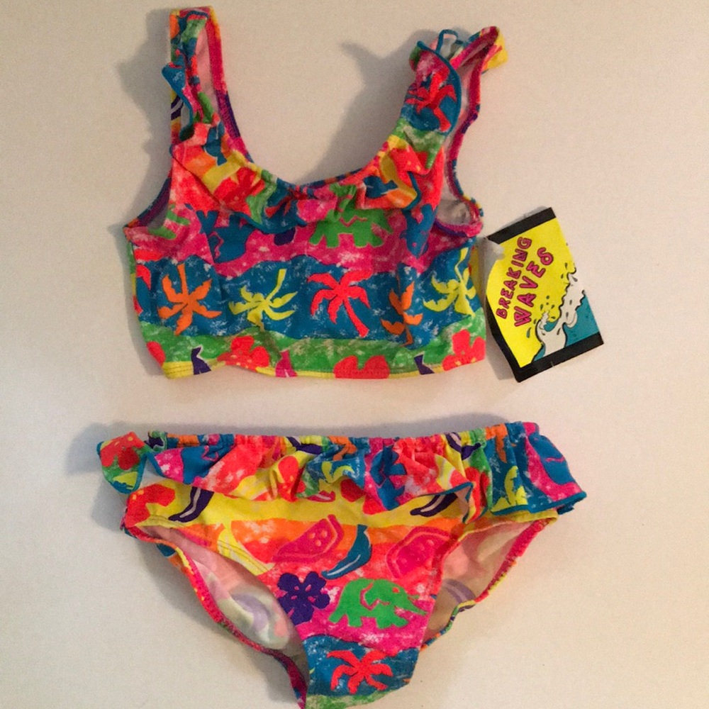 Two piece bathing suit - BNWT. Size 8. Perfect!